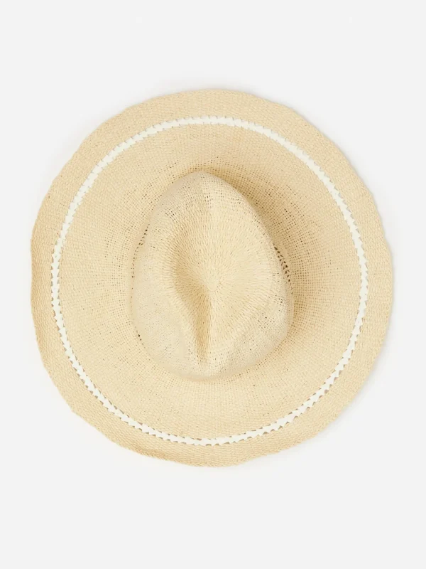 New J. McLaughlin Maribel Wide Brim Hat Off White