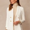 Shop J. McLaughlin Marlowe Blazer Egret White