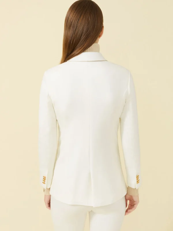 Shop J. McLaughlin Marlowe Blazer Egret White