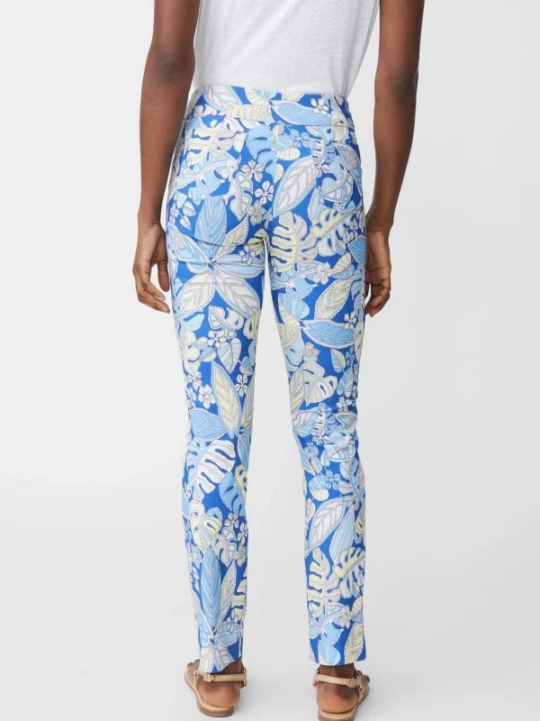 Cheap J. McLaughlin Masie Pants In Beach Bouquet Blue/Light Blue/Yellow