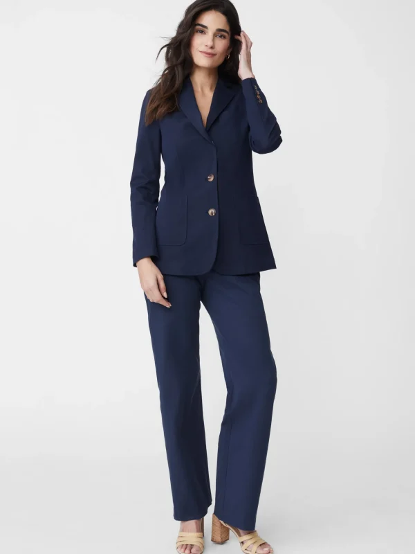 Shop J. McLaughlin Merona Cotton Twill Blazer Navy