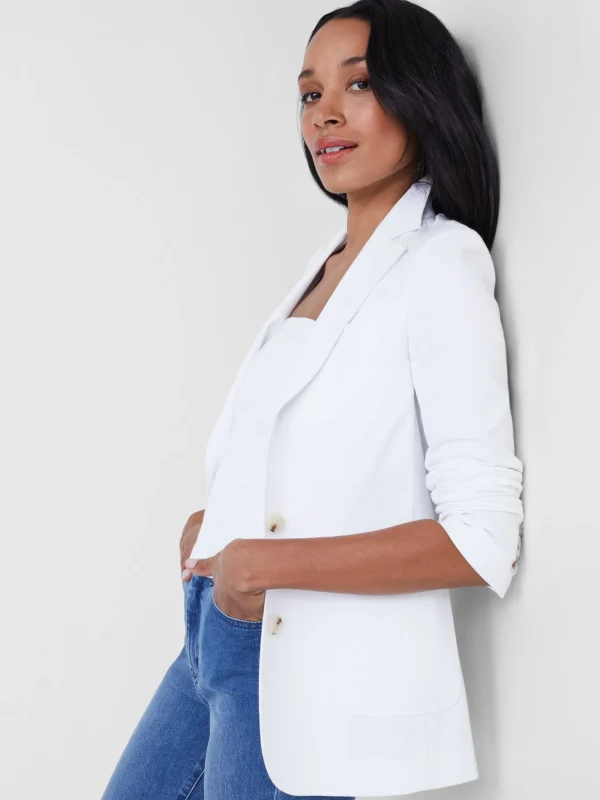 Cheap J. McLaughlin Merona Cotton Twill Blazer White