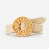 Discount J. McLaughlin Mini Elizabeth Raffia Belt Natural