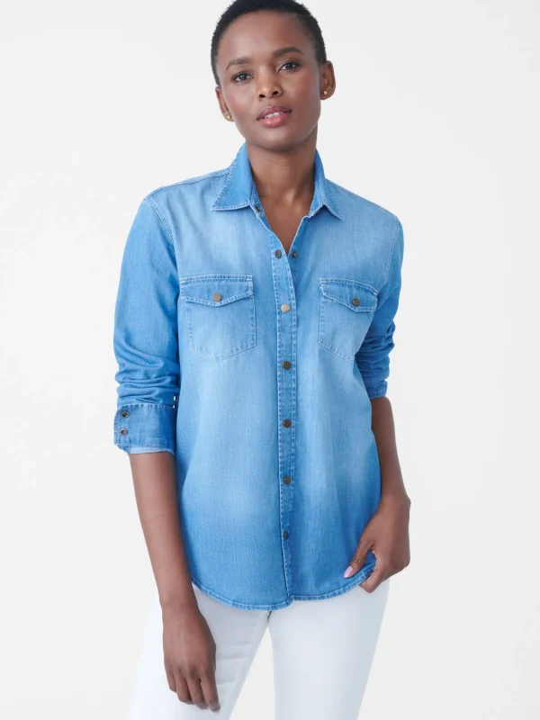 Best Sale J. McLaughlin Miris Shirt Denim