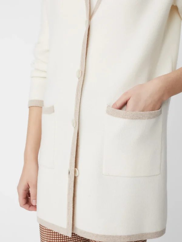 Cheap J. McLaughlin Nan Wool Cashmere Cardigan Off White/Oatmeal