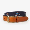 Best J. McLaughlin Needlepoint Belt In Skier Navy