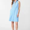 Online J. McLaughlin Negin Dress In Aberdeen Geo Blue/Blue