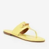 Hot J. McLaughlin Nora Patent Leather Sandals Chartreuse