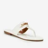 Store J. McLaughlin Nora Patent Leather Sandals White