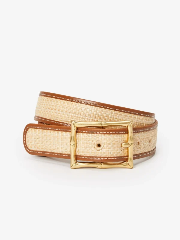 Online J. McLaughlin Ocean Drive Grasscloth Belt Natural