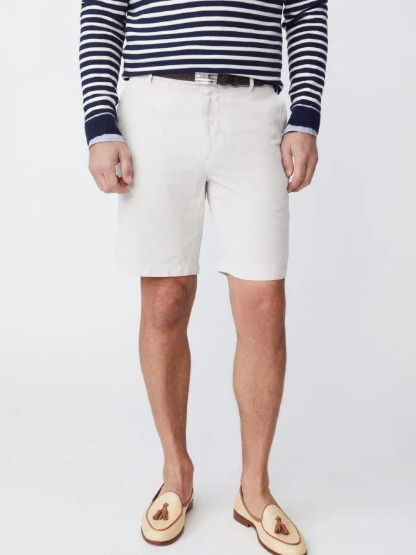 Online J. McLaughlin Oliver 9" Shorts In Italian Summer Twill Stone