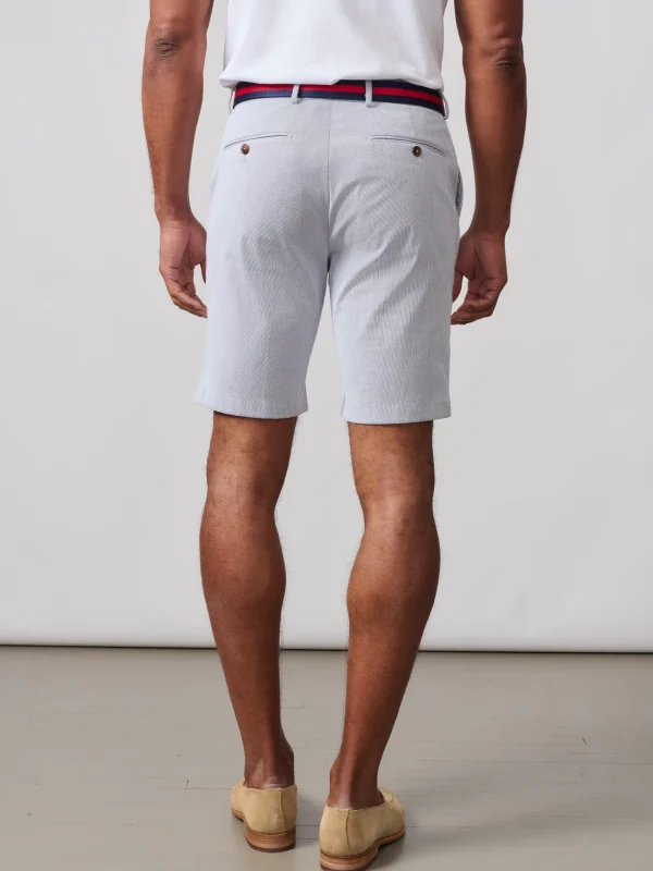 Discount J. McLaughlin Oliver 9" Shorts In Pinstripe White/Navy