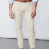 Outlet J. McLaughlin Parker 5-Pocket Straight Pants In Italian Stretch Cord Stone