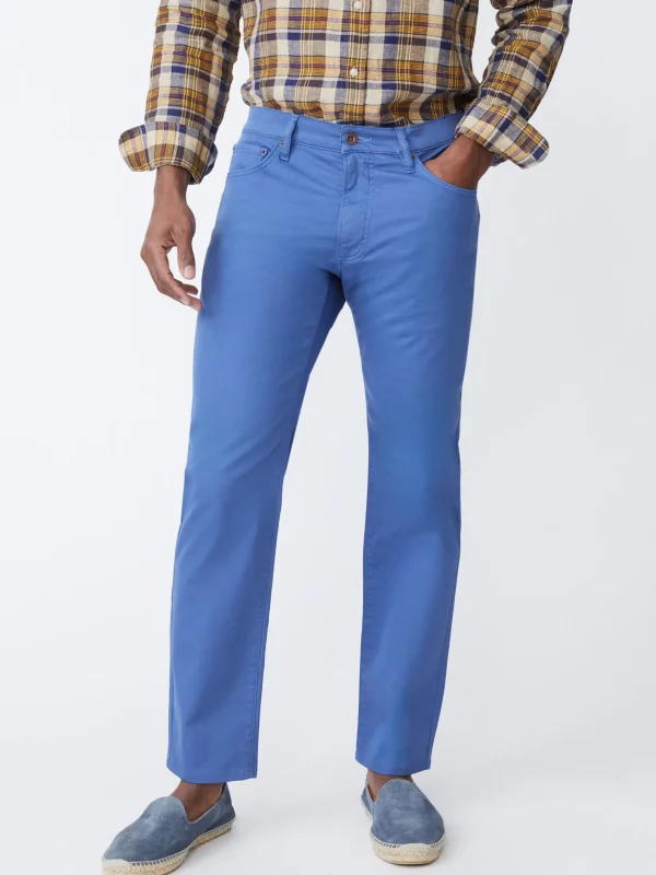 Discount J. McLaughlin Parker 5-Pocket Straight Pants Mid Blue