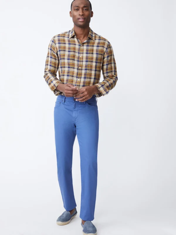 Discount J. McLaughlin Parker 5-Pocket Straight Pants Mid Blue