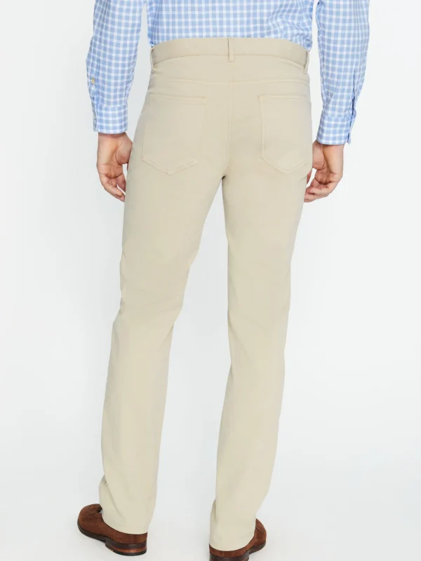 Hot J. McLaughlin Parker 5-Pocket Straight Pants In Stretch Cotton Sateen Stone