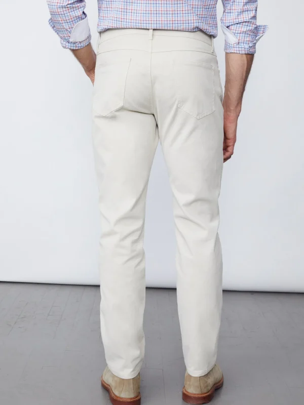 Outlet J. McLaughlin Parker 5-Pocket Straight Pants In Italian Stretch Bedford Cord Stone