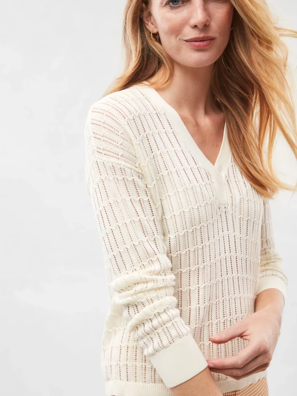 Discount J. McLaughlin Pascale Sweater Egret White