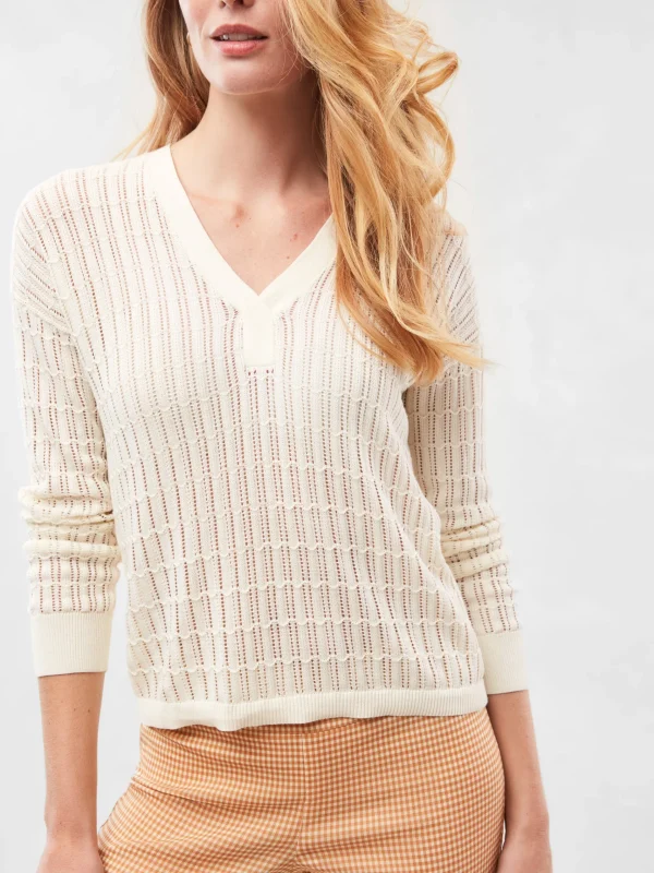 Discount J. McLaughlin Pascale Sweater Egret White