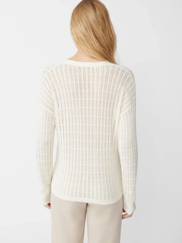 Discount J. McLaughlin Pascale Sweater Egret White