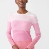 Store J. McLaughlin Poet Sweater In Stripe Pink/White