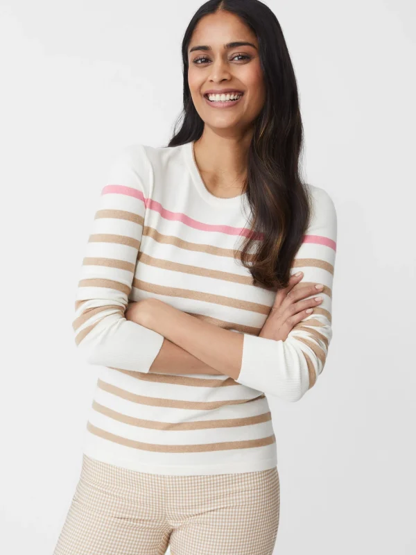 Best Sale J. McLaughlin Poet Sweater In Stripe Off White/Multi