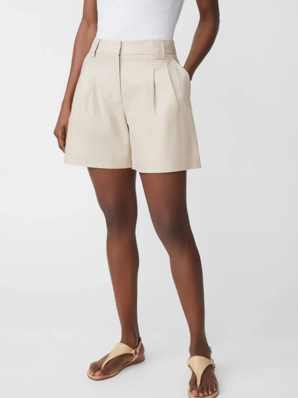 Outlet J. McLaughlin Prince Linen Shorts Light Tan