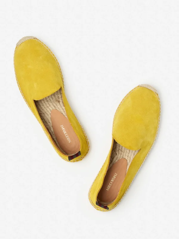 Flash Sale J. McLaughlin Rafe Suede Espadrilles Yellow