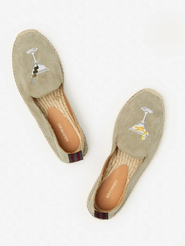 Online J. McLaughlin Rafe Suede Espadrilles In Martini Veggie