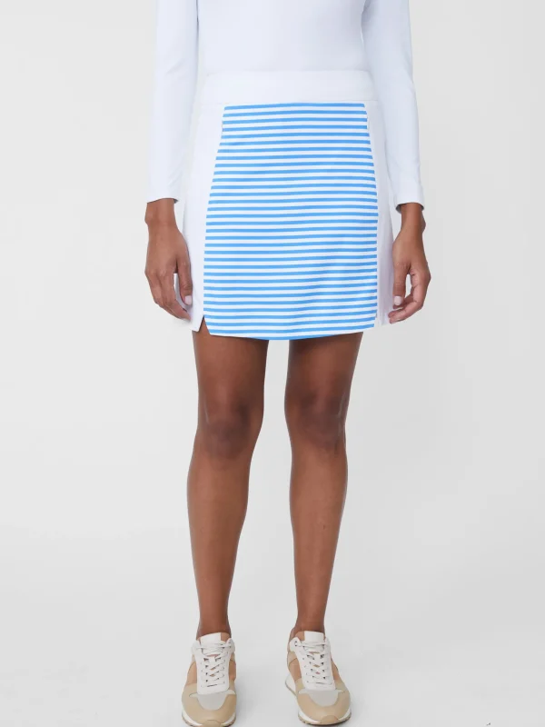 Cheap J. McLaughlin Ripley Skort In Mini Bangle Stripe White/Blue