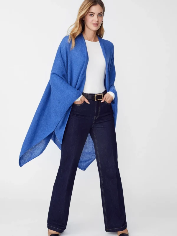 Hot J. McLaughlin Rossi Cashmere Wrap Blue