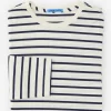 Clearance J. McLaughlin Ryan Tee In Weston Off White/Navy