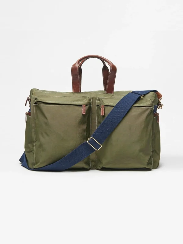 Best J. McLaughlin Sailcloth Weekender Bag Olive