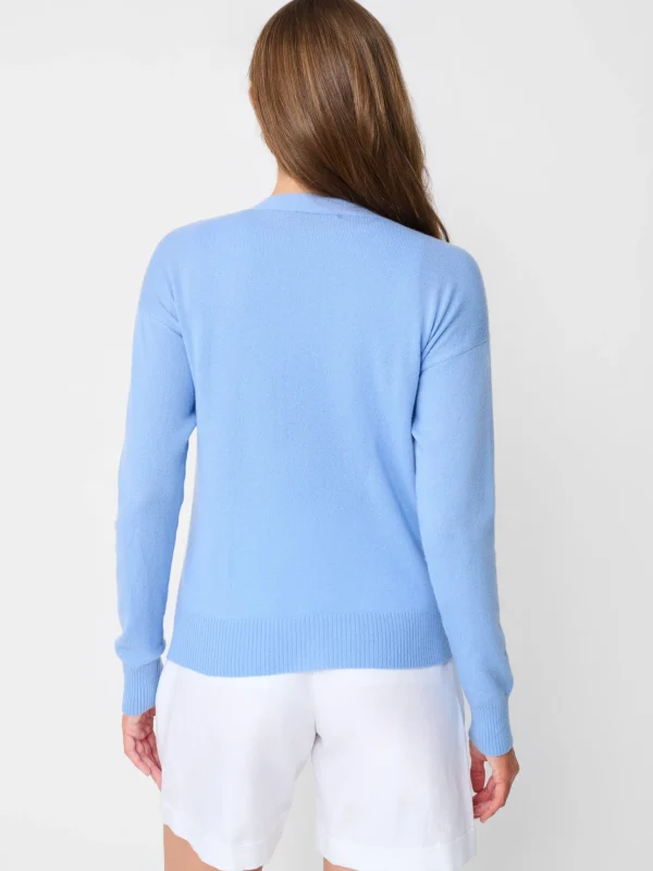 Outlet J. McLaughlin Sandi Cashmere Cardigan Soft Blue