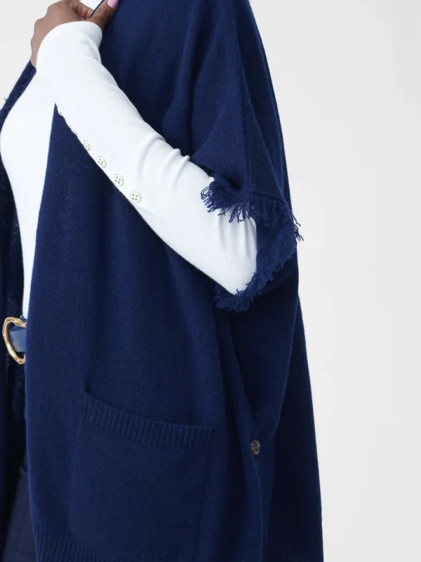 Sale J. McLaughlin Segan Cashmere Wrap Navy