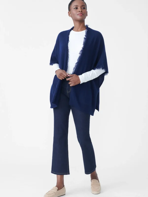 Sale J. McLaughlin Segan Cashmere Wrap Navy