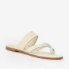 Best Sale J. McLaughlin Shay Leather Sandals Cream/Blue