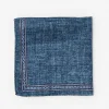 Fashion J. McLaughlin Silk Pocket Square Denim