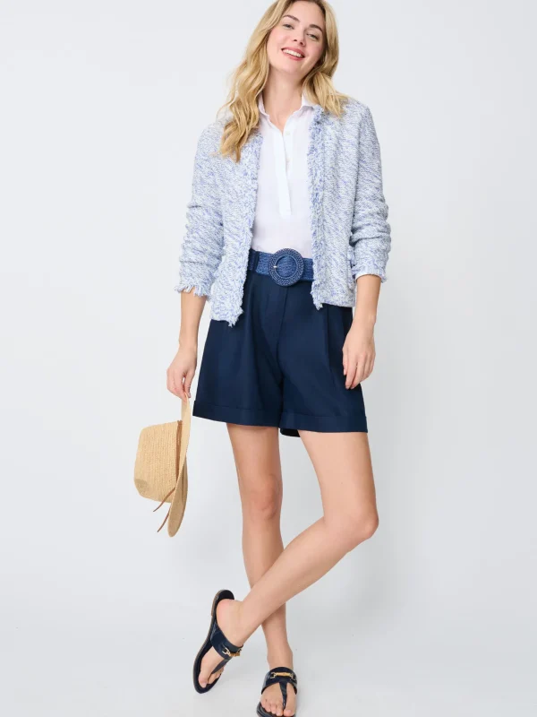 Flash Sale J. McLaughlin Simone Cardigan White/Blue