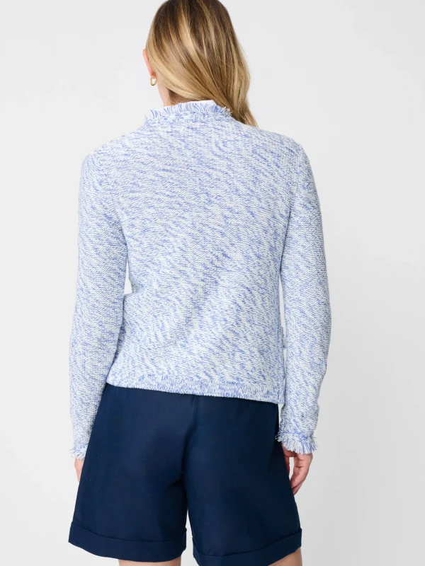 Flash Sale J. McLaughlin Simone Cardigan White/Blue