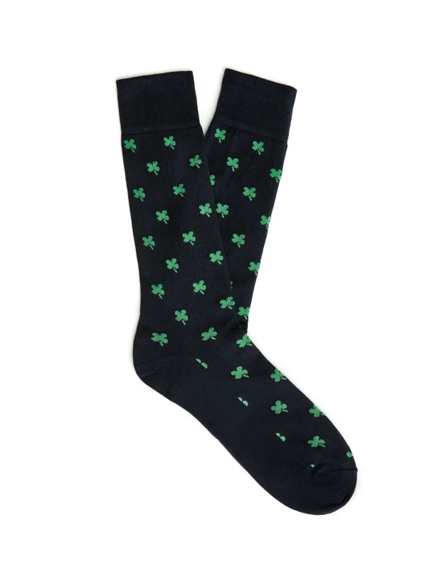 New J. McLaughlin Socks In Clover Navy/Green