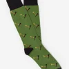 Outlet J. McLaughlin Socks In Golf Tee Dark Green/Navy