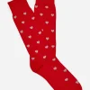 Online J. McLaughlin Socks In Heart Red/Off White