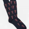 Store J. McLaughlin Socks In Lobster Navy