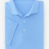 Fashion J. McLaughlin Springer Performance Polo Periwinkle