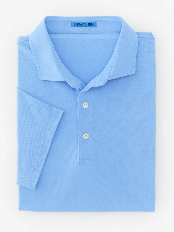 Fashion J. McLaughlin Springer Performance Polo Periwinkle