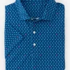 Cheap J. McLaughlin Springer Performance Polo In Flocks Of Fancy Navy/Aqua/Pink