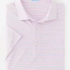 Hot J. McLaughlin Springer Performance Polo In Murphy Stripe Pink/Light Blue/White