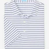 Sale J. McLaughlin Springer Performance Polo In Harbor Stripe White/Navy