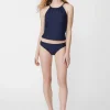 Sale J. McLaughlin St. Lucia Tankini Bottom In Ocean Wave Jacquard Navy